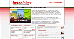 Desktop Screenshot of fusionfreight.com
